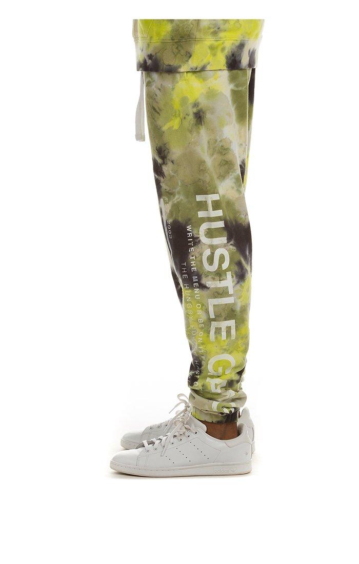 Hustle Gang Men's Pollock Joggers - BLACK/LIME Thumbnail View 4