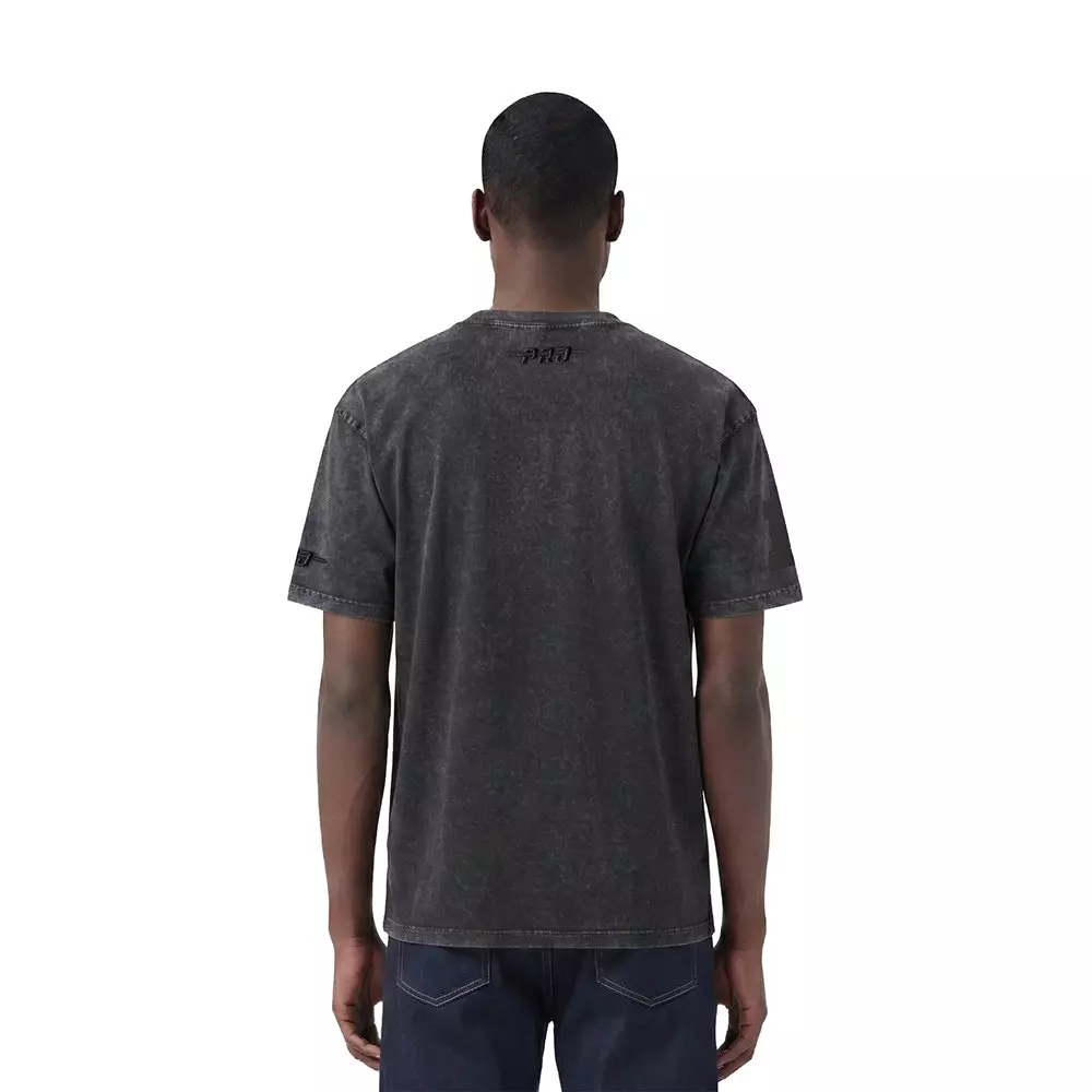 Pro Standard Men's NFL Dallas Cowboys Washed Vanguard Enzyme CJ Drop Shoulder T-Shirt - Black - BLACK