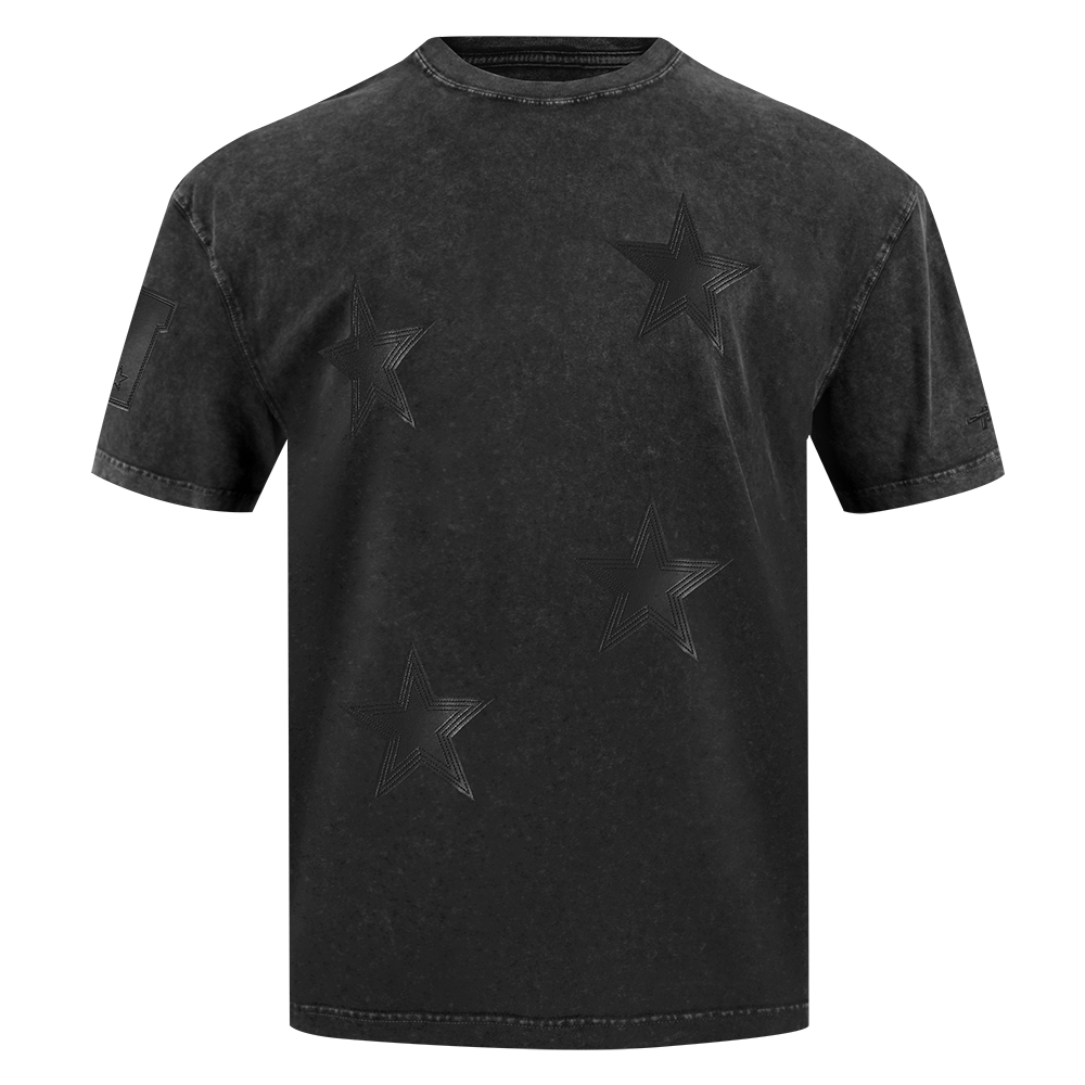 Pro Standard Men's NFL Dallas Cowboys Washed Vanguard Enzyme CJ Drop Shoulder T-Shirt - Black - BLACK