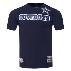 Pro Standard Men's NFL Dallas Cowboys Logo Classic Mesh Pro Team Taping Shirt - Navy - NAVY