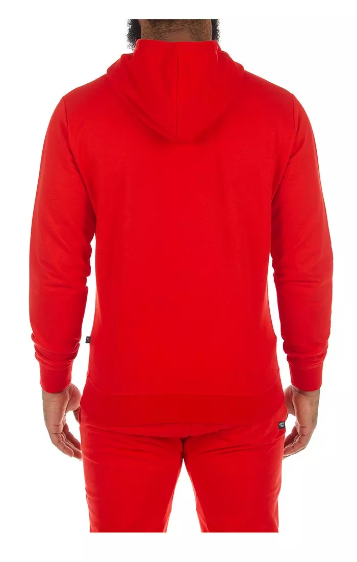 Hustle Gang Men's Disobey Crest Hoodie - RED