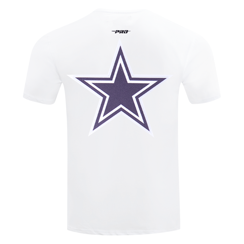 Pro Standard Men's NFL Dallas Cowboys Logo Classic Mesh Pro Team Taping Shirt - White/Navy - WHITE/NAVY
