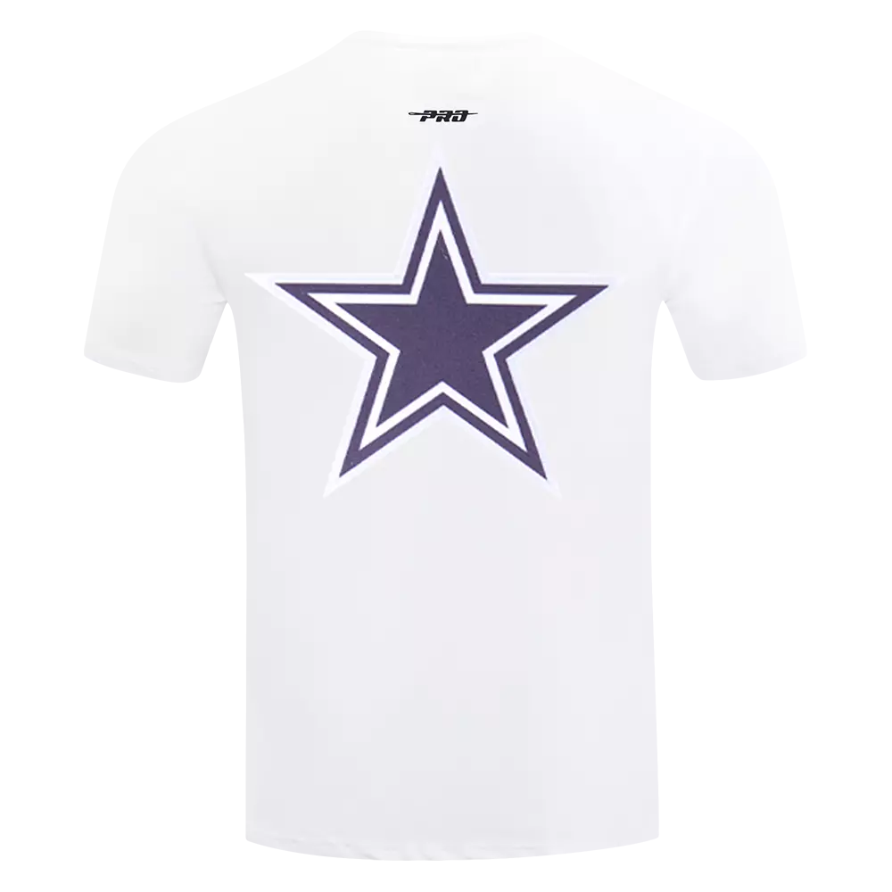 Pro Standard Men's NFL Dallas Cowboys Logo Classic Mesh Pro Team Taping Shirt - White/Navy - WHITE/NAVY
