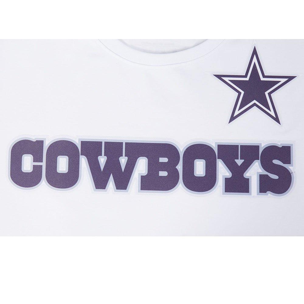 Pro Standard Men's NFL Dallas Cowboys Logo Classic Mesh Pro Team Taping Shirt - White/Navy - WHITE/NAVY