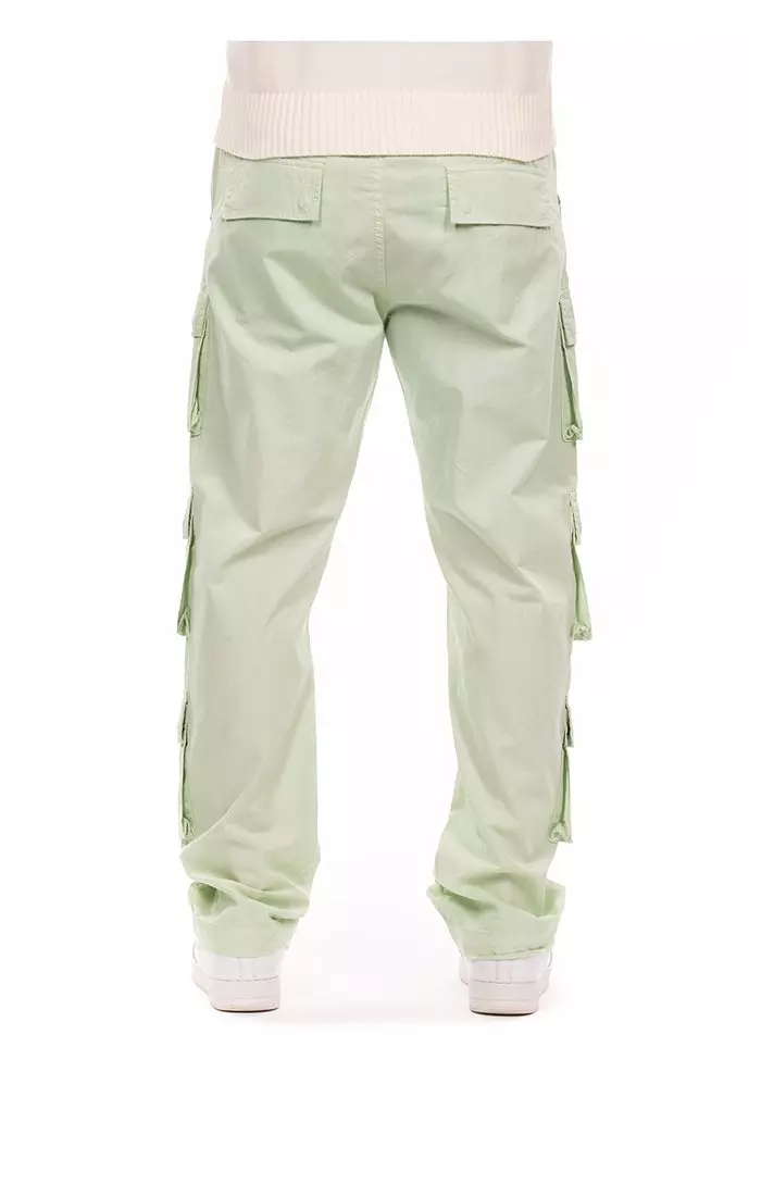 Hustle Gang Men's Torrent Cargo Pants - LT GREEN