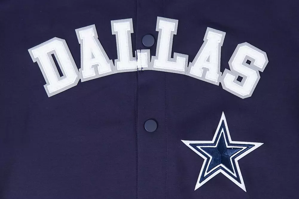 Pro Standard Men's NFL Dallas Cowboys Classic Warm Up Jacket - Navy - NAVY