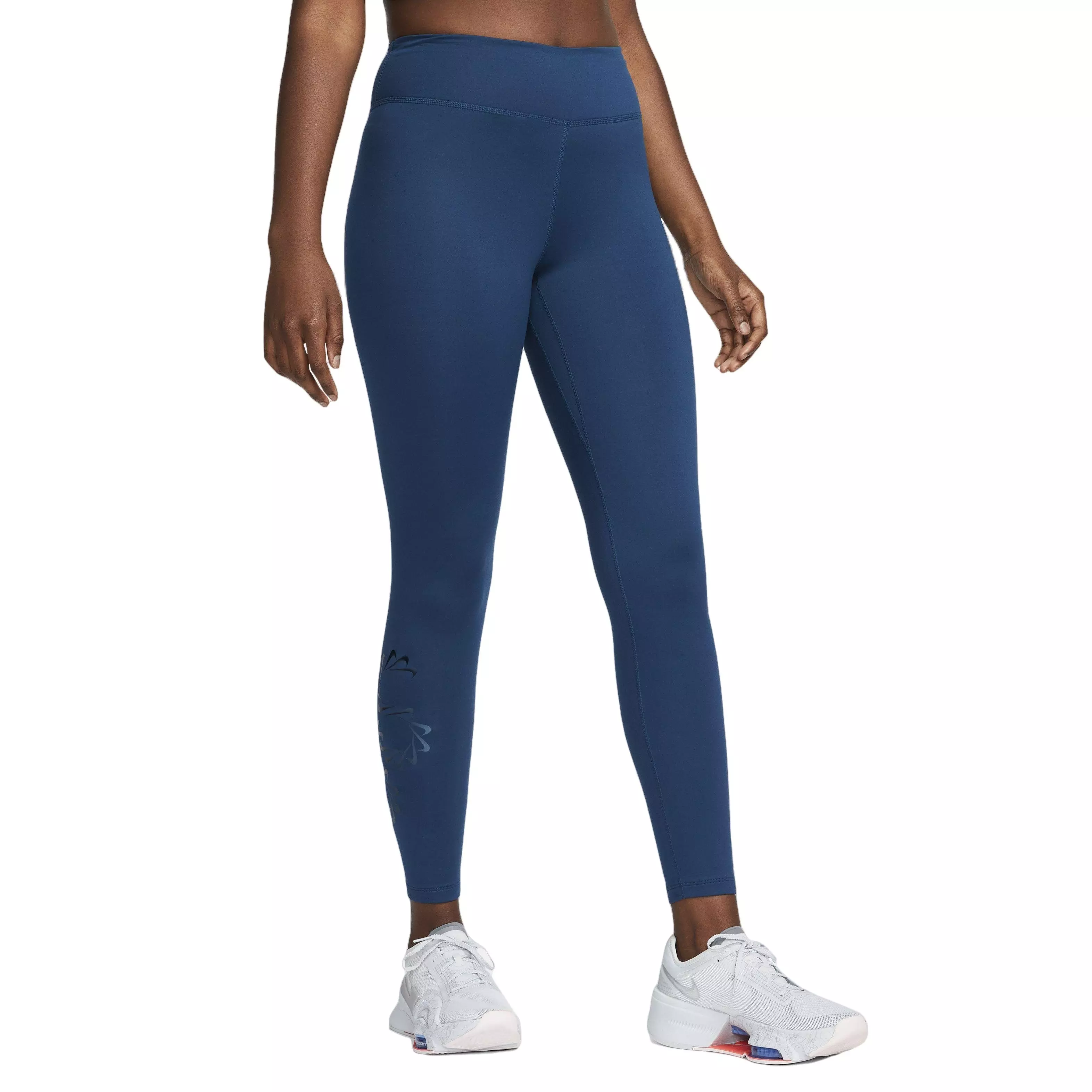 Nike Women's Therma-FIT One Mid-Rise Graphic Training Leggings