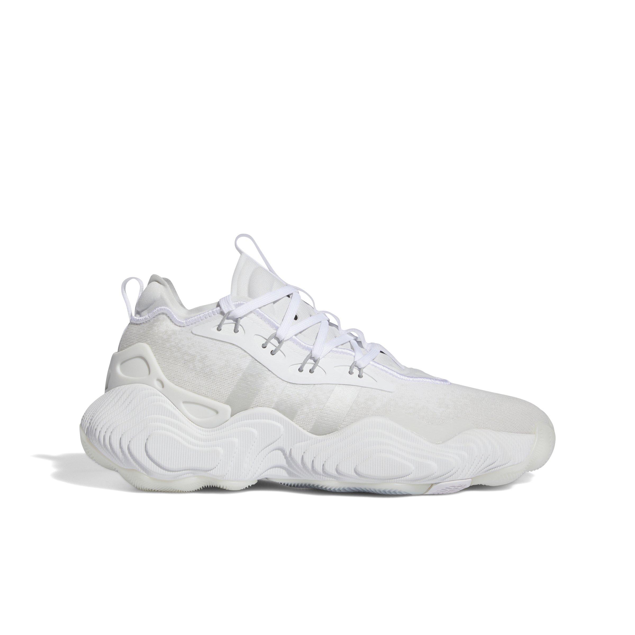 adidas Trae Young 3 "Ftwr White/Silver Metallic/Crystal White" Unisex Basketball Shoe - WHITE/SILVER/WHITE Thumbnail View 1