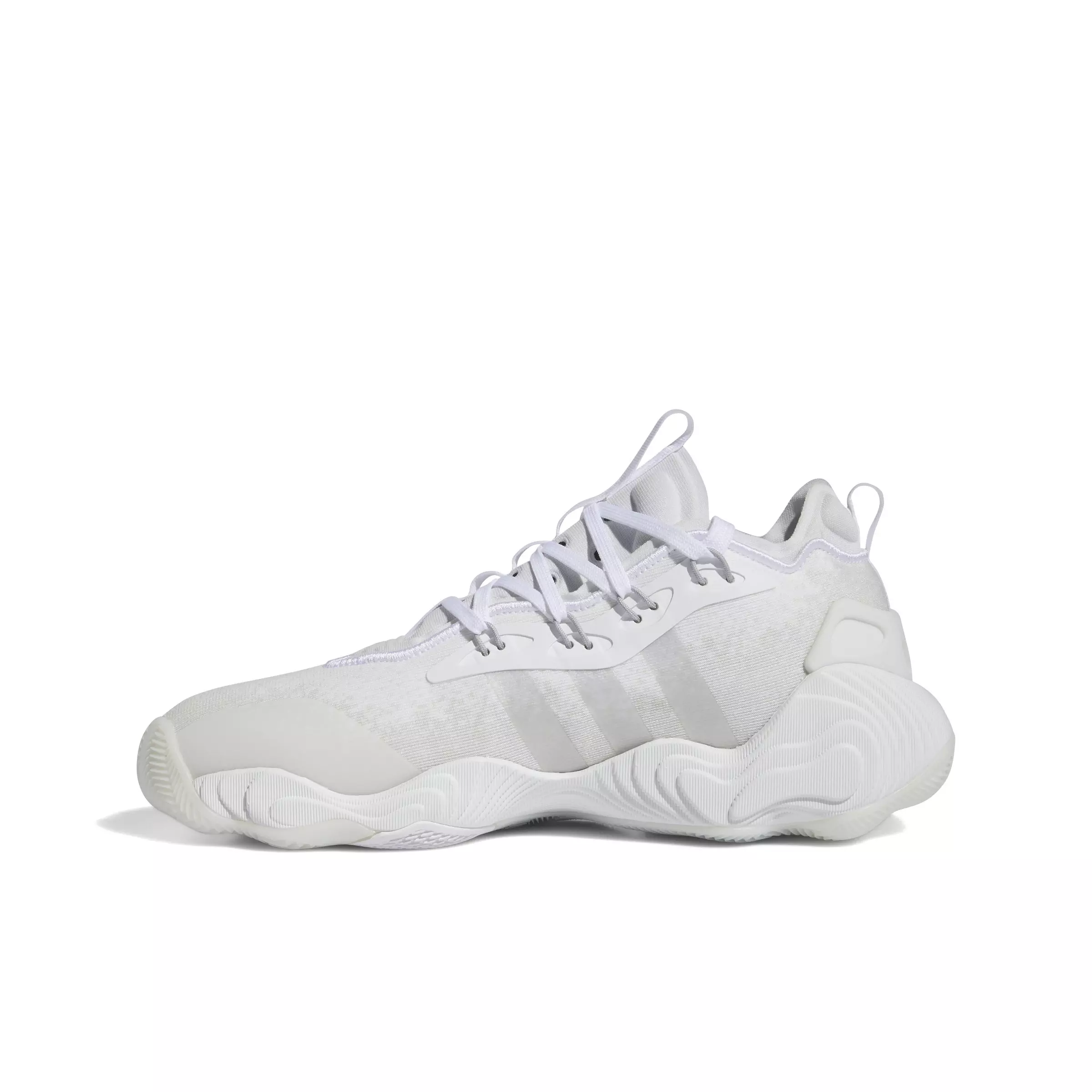 adidas Trae Young 3 "Ftwr White/Silver Metallic/Crystal White" Unisex Basketball Shoe - WHITE/SILVER/WHITE