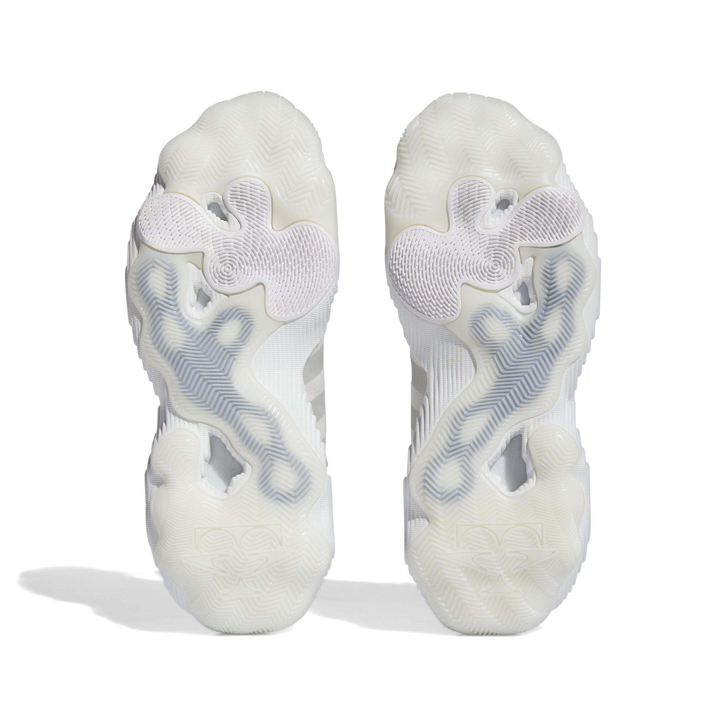 adidas Trae Young 3 "Ftwr White/Silver Metallic/Crystal White" Unisex Basketball Shoe - WHITE/SILVER/WHITE Thumbnail View 6