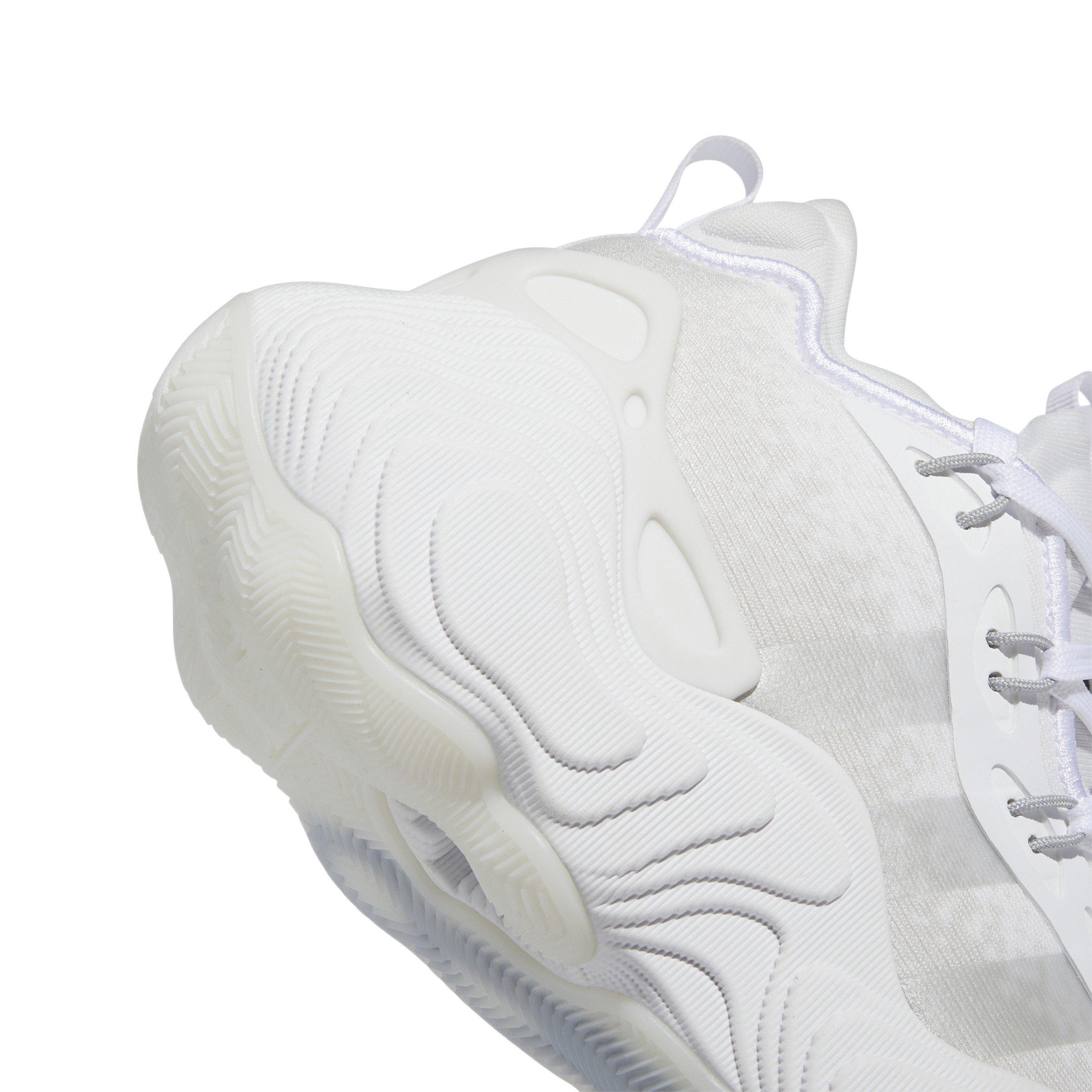 adidas Trae Young 3 "Ftwr White/Silver Metallic/Crystal White" Unisex Basketball Shoe - WHITE/SILVER/WHITE Thumbnail View 8