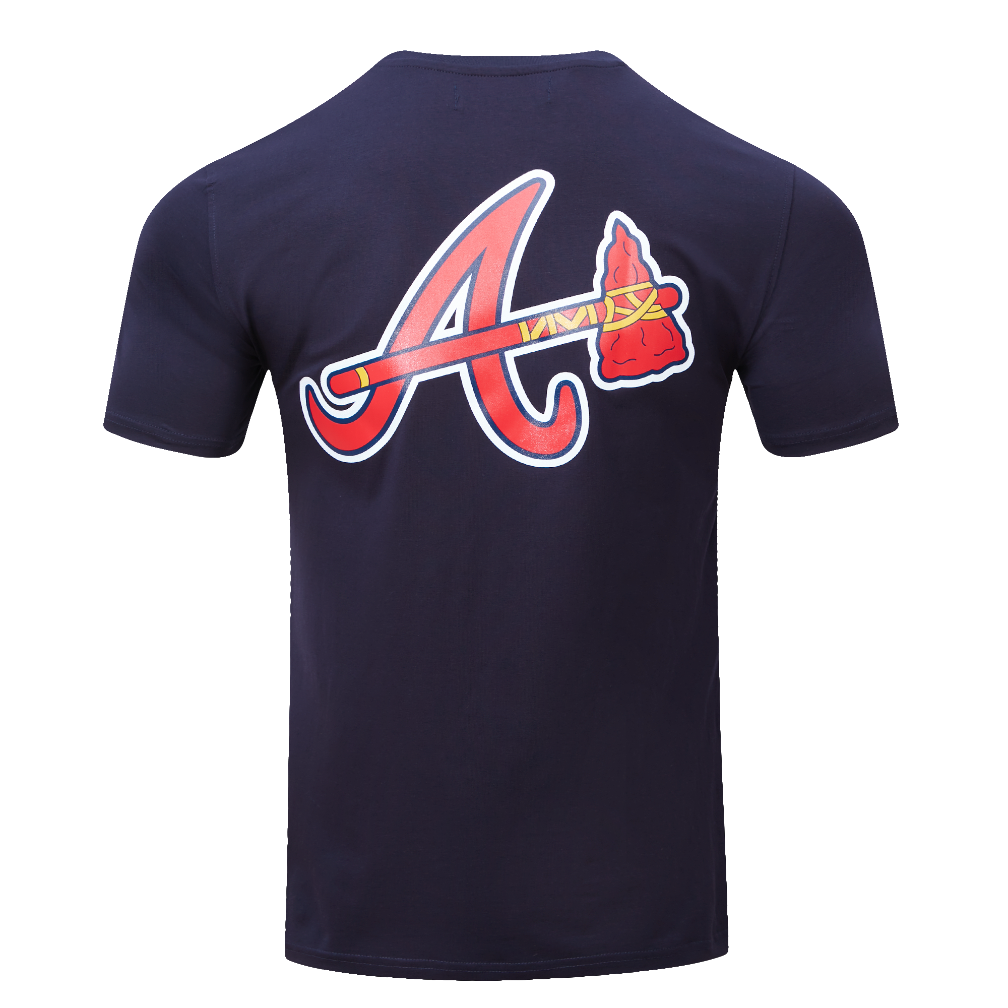 Pro Standard Men's MLB Atlanta Braves Logo Pro Team Taping Top - Navy/Red - NAVY/RED