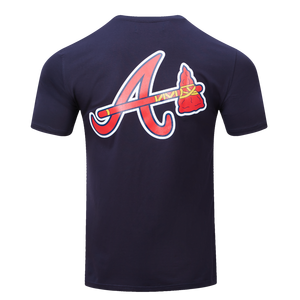 Pro Standard Men's MLB Atlanta Braves Logo Pro Team Taping Top - Navy/Red - NAVY/RED