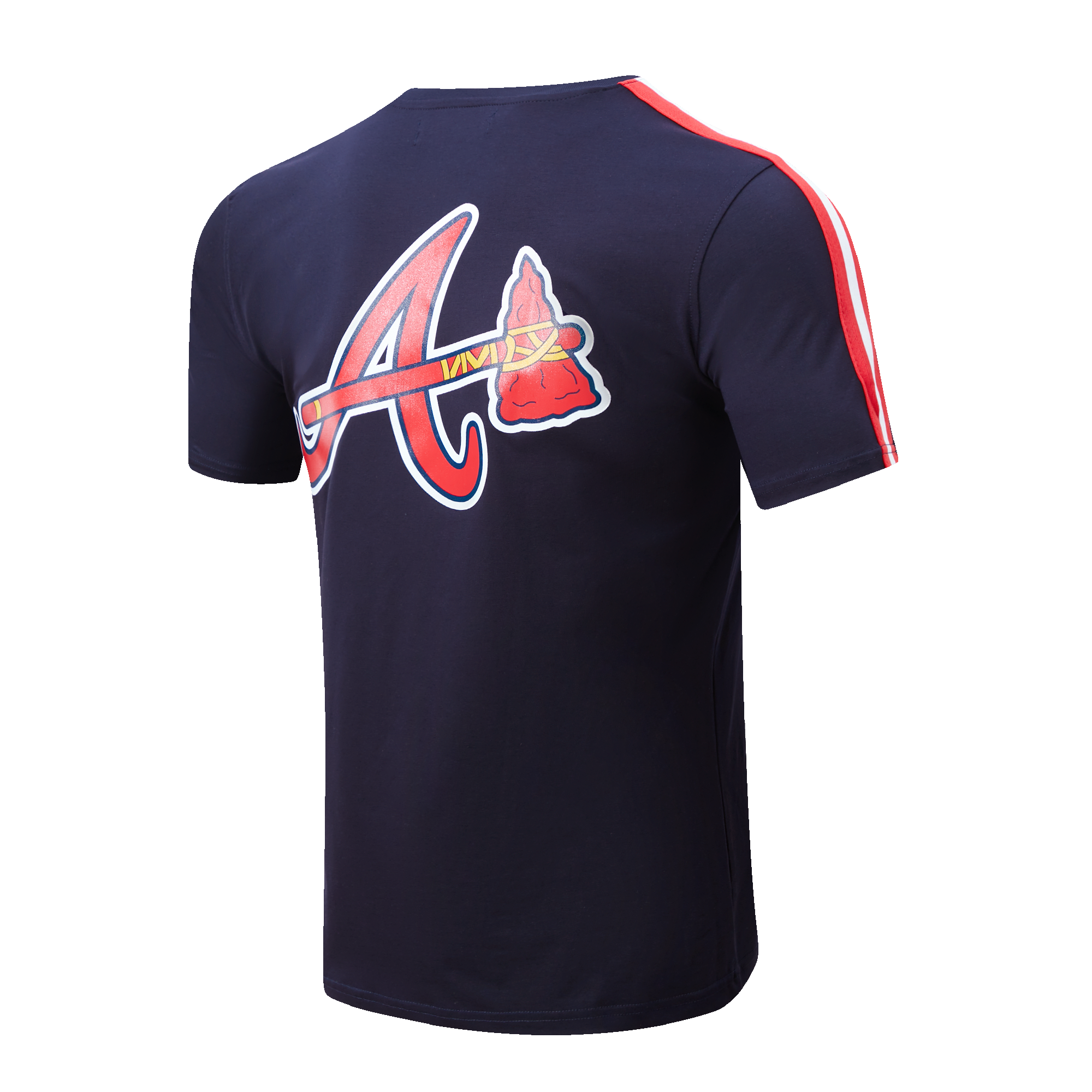 Pro Standard Men's MLB Atlanta Braves Logo Pro Team Taping Top - Navy/Red - NAVY/RED