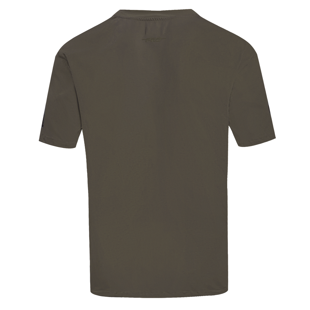 Pro Standard Men's MLB Atlanta Braves Neutral Drop Shoulder Top - Dk Taupe - DK TAUPE