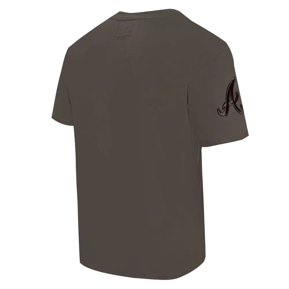 Pro Standard Men's MLB Atlanta Braves Neutral Drop Shoulder Top - Dk Taupe - DK TAUPE