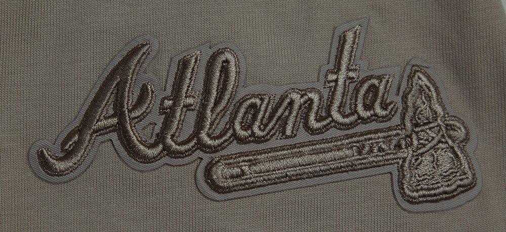 Pro Standard Men's MLB Atlanta Braves Neutral Drop Shoulder Top - Dk Taupe - DK TAUPE