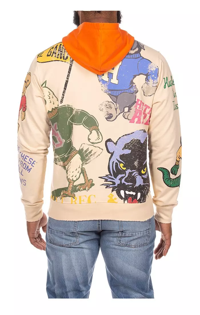 Hustle Gang Men's Pep Up Hoodie - CREAM