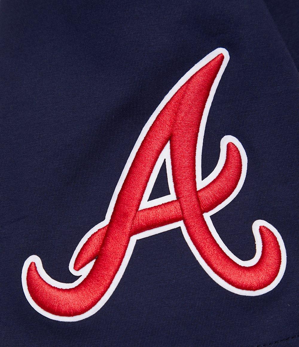 Pro Standard Men's MLB Atlanta Braves Script Tail Tops - Navy - NAVY
