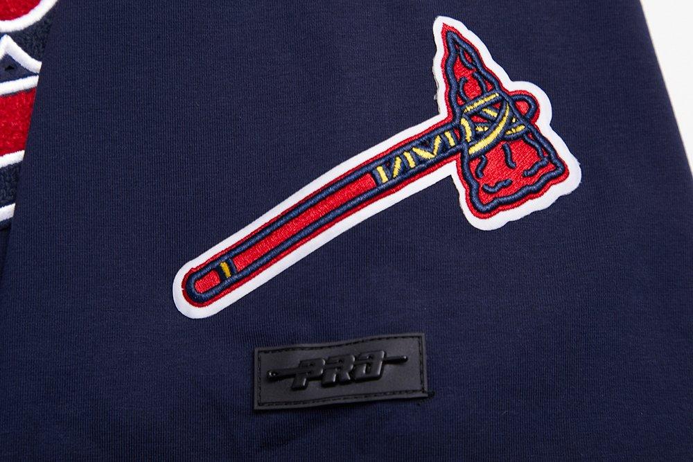 Pro Standard Men's MLB Atlanta Braves Script Tail Tops - Navy - NAVY