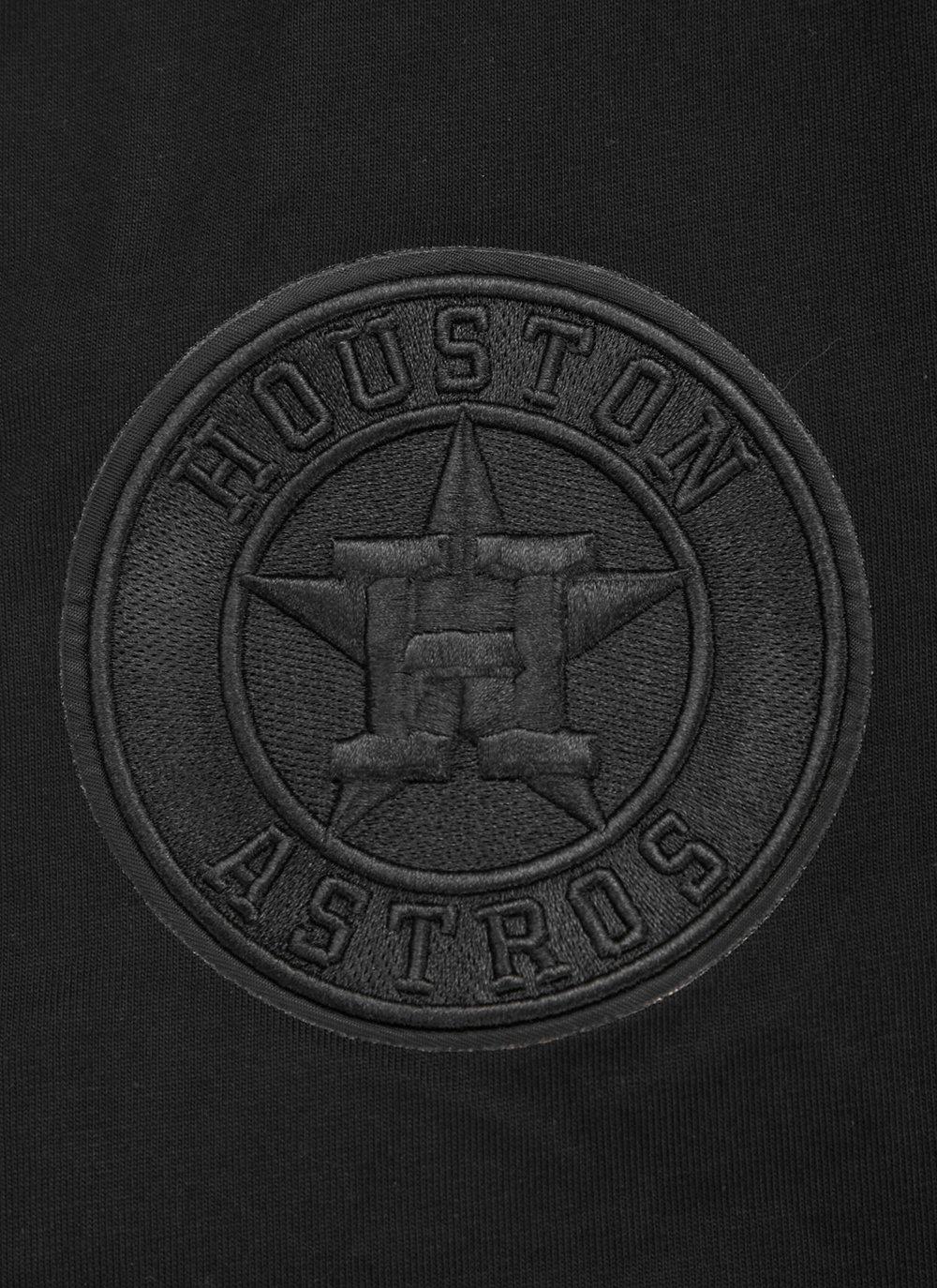 Pro Standard Men's MLB Houston Astros Neutral Cotton Jersey Drop Shoulder Top - Black - BLACK