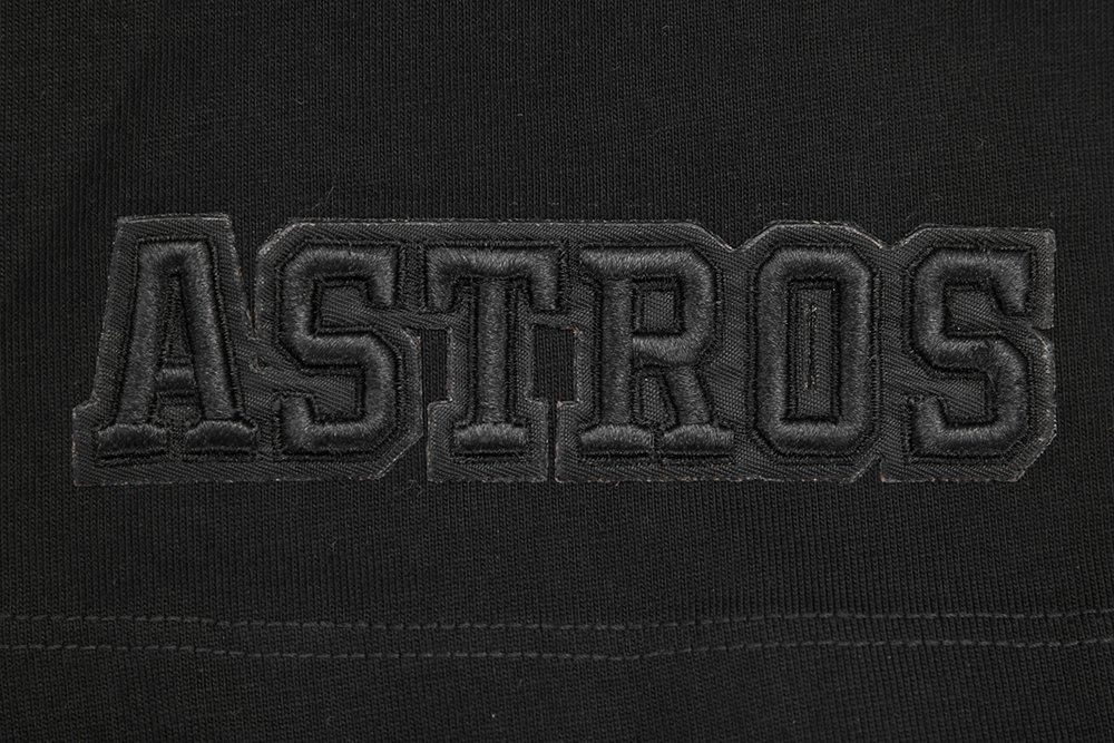 Pro Standard Men's MLB Houston Astros Neutral Cotton Jersey Drop Shoulder Top - Black - BLACK