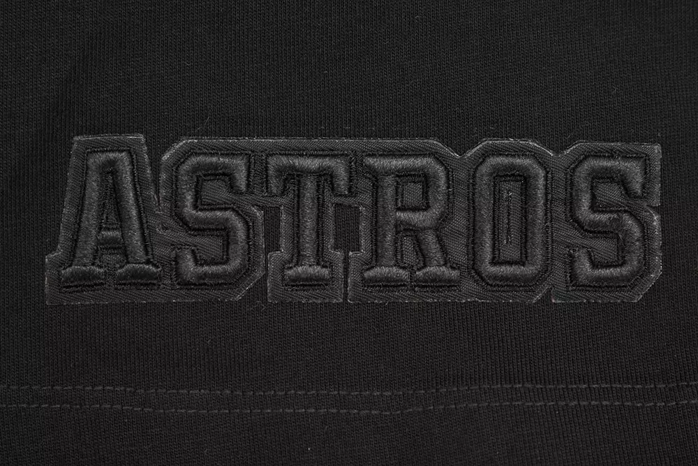 Pro Standard Men's MLB Houston Astros Neutral Cotton Jersey Drop Shoulder Top - Black - BLACK