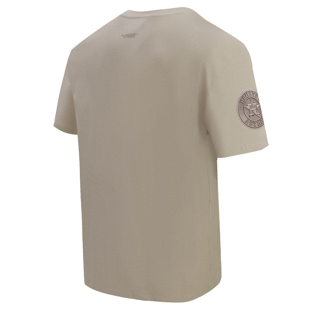 Pro Standard Men's MLB Houston Astros Neutral Cotton Jersey Drop Shoulder Top - Taupe - TAUPE
