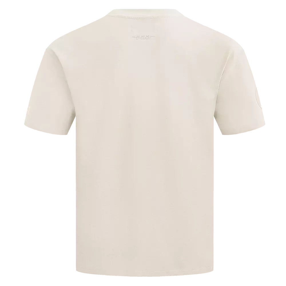 Pro Standard Men's MLB Houston Astros Neutral Cotton Jersey Drop Shoulder Top - Eggshell - EGGSHELL