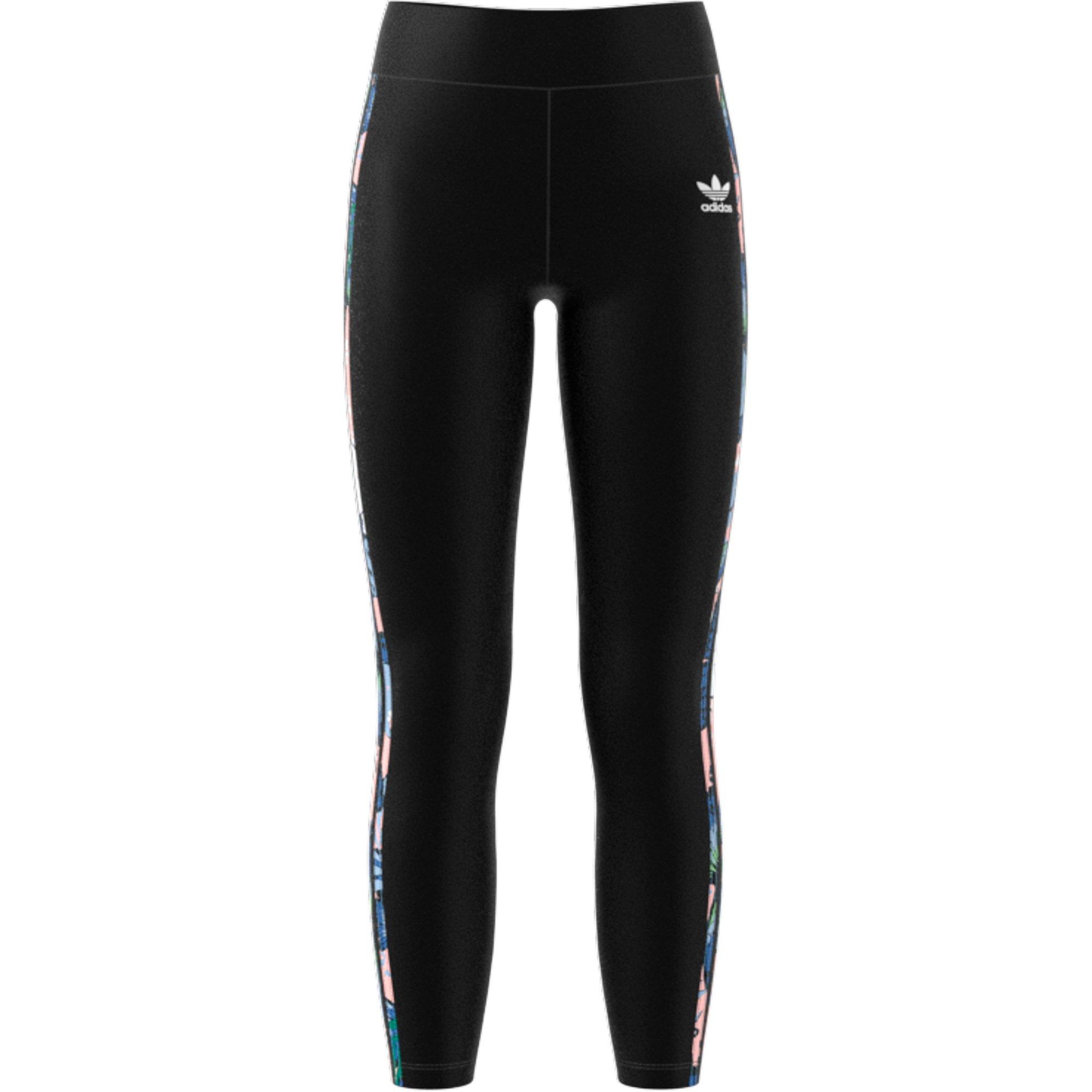 adidas Originals Girls' HER Studio London Animal Flower Print High-Waisted Leggings - CORAL Thumbnail View 1
