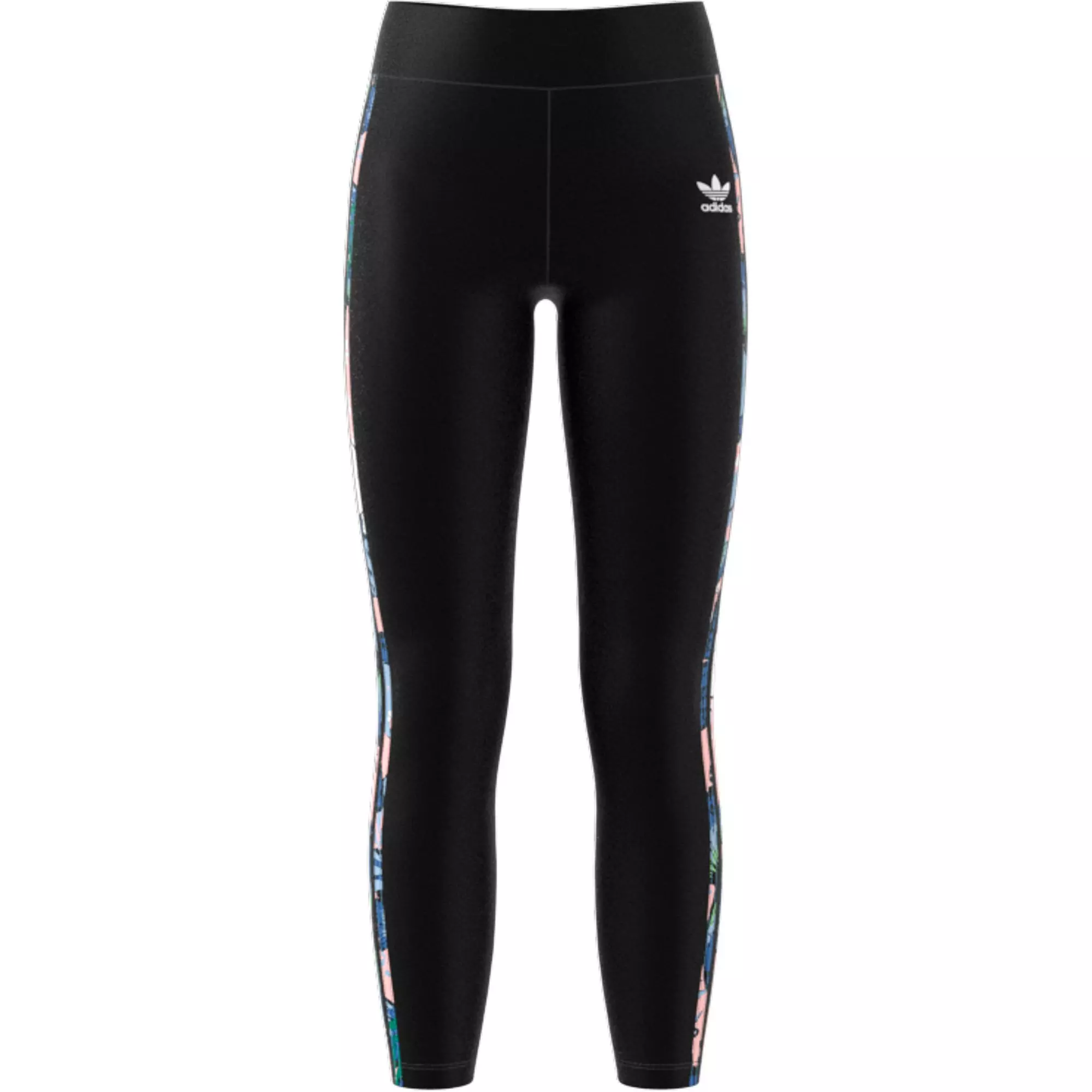 adidas Originals Girls' HER Studio London Animal Flower Print High-Waisted Leggings - CORAL