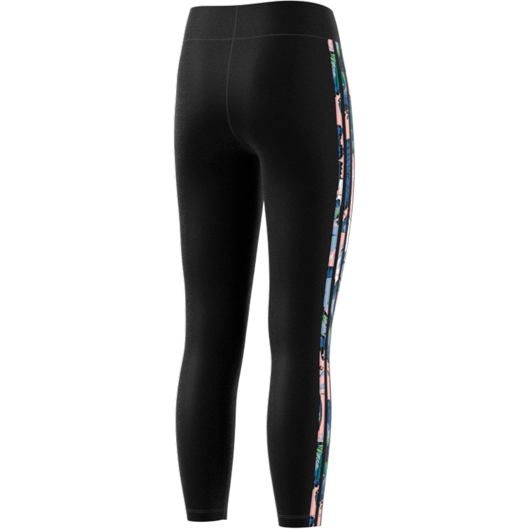 adidas Originals Girls' HER Studio London Animal Flower Print High-Waisted Leggings - CORAL Thumbnail View 2