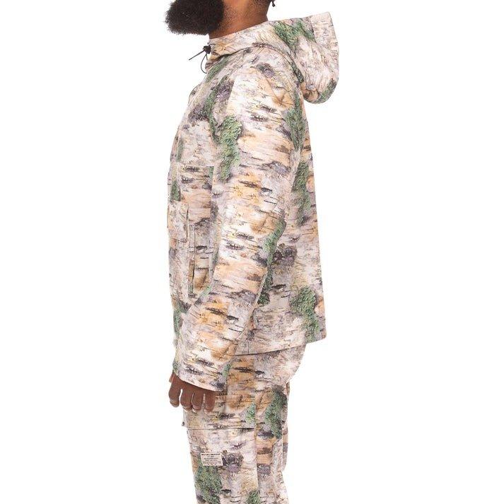 Hustle Gang Men's Bark 1/2 Zip Jacket - MULTI-COLOR Thumbnail View 3