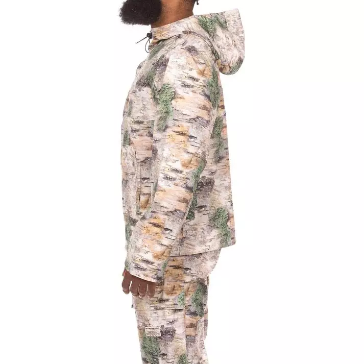 Hustle Gang Men's Bark 1/2 Zip Jacket - MULTI-COLOR