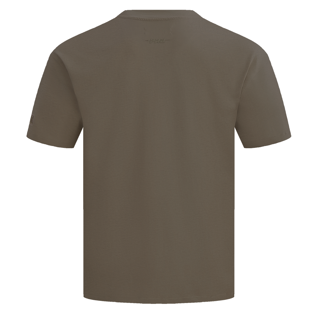 Pro Standard Men's MLB Houston Astros Neutral Drop Shoulder Top - Dk Taupe - DK TAUPE