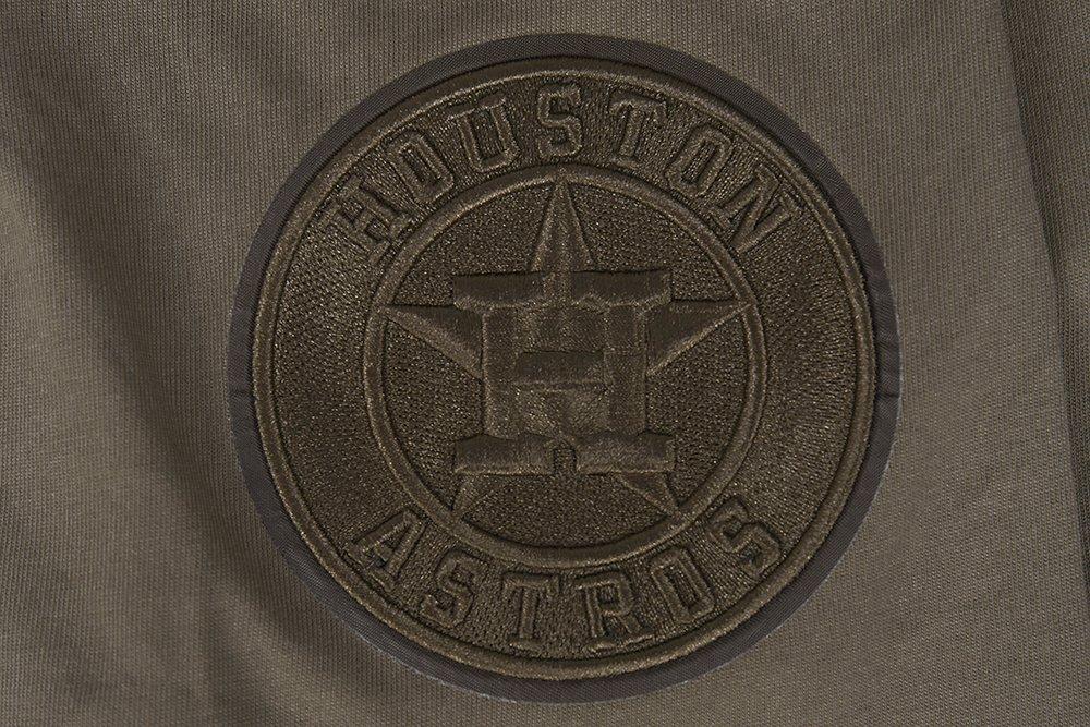 Pro Standard Men's MLB Houston Astros Neutral Drop Shoulder Top - Dk Taupe - DK TAUPE