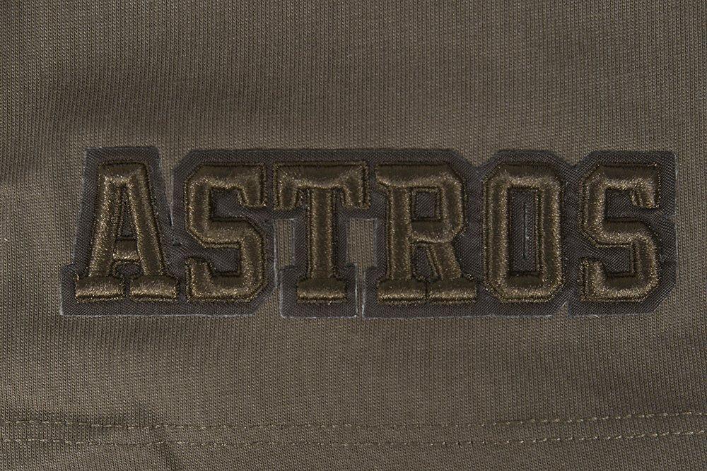 Pro Standard Men's MLB Houston Astros Neutral Drop Shoulder Top - Dk Taupe - DK TAUPE