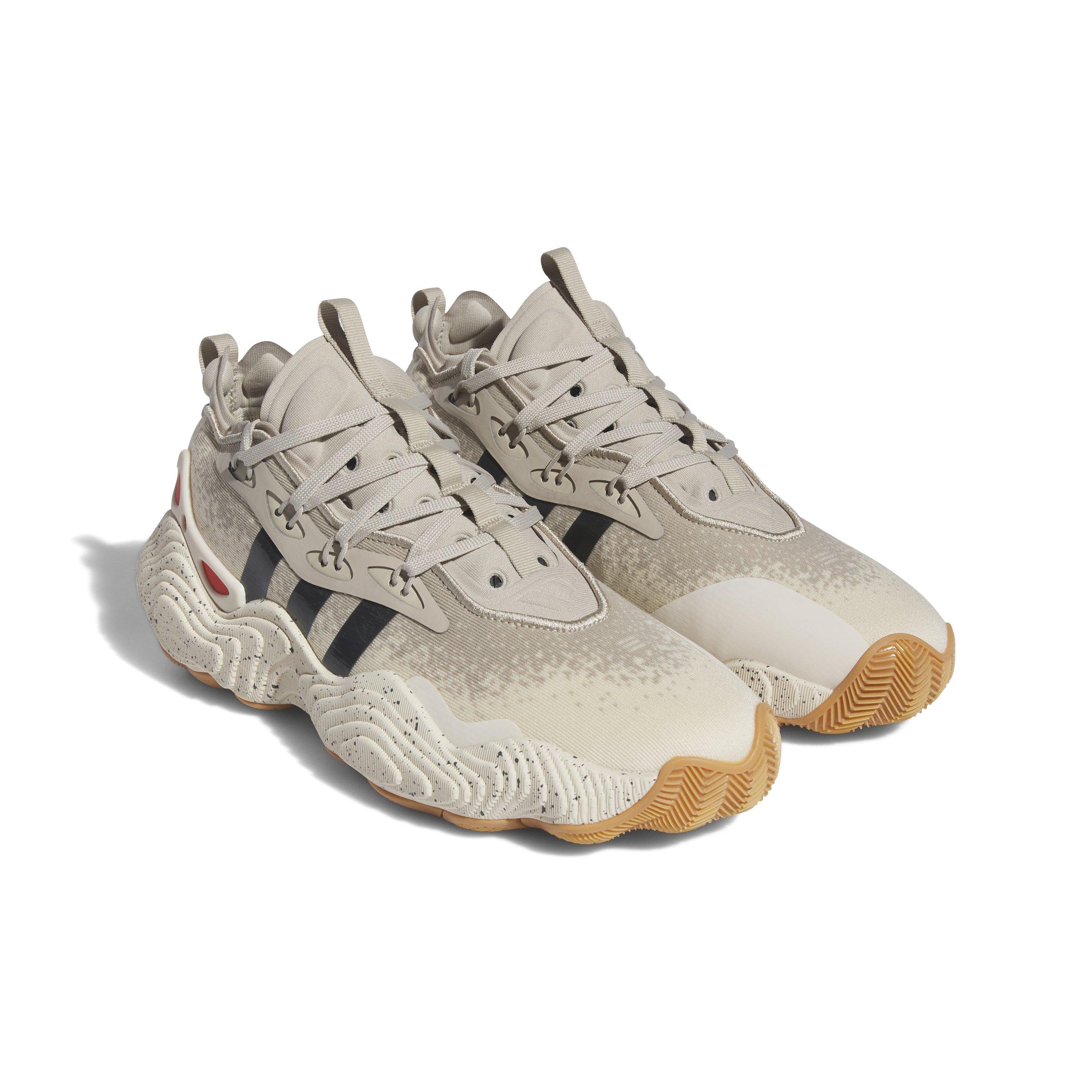 adidas Trae Young 3 "Wonder Beige/Grey Five/Wonder White" Unisex Basketball Shoe - BEIGE/GREY/WHITE Thumbnail View 3