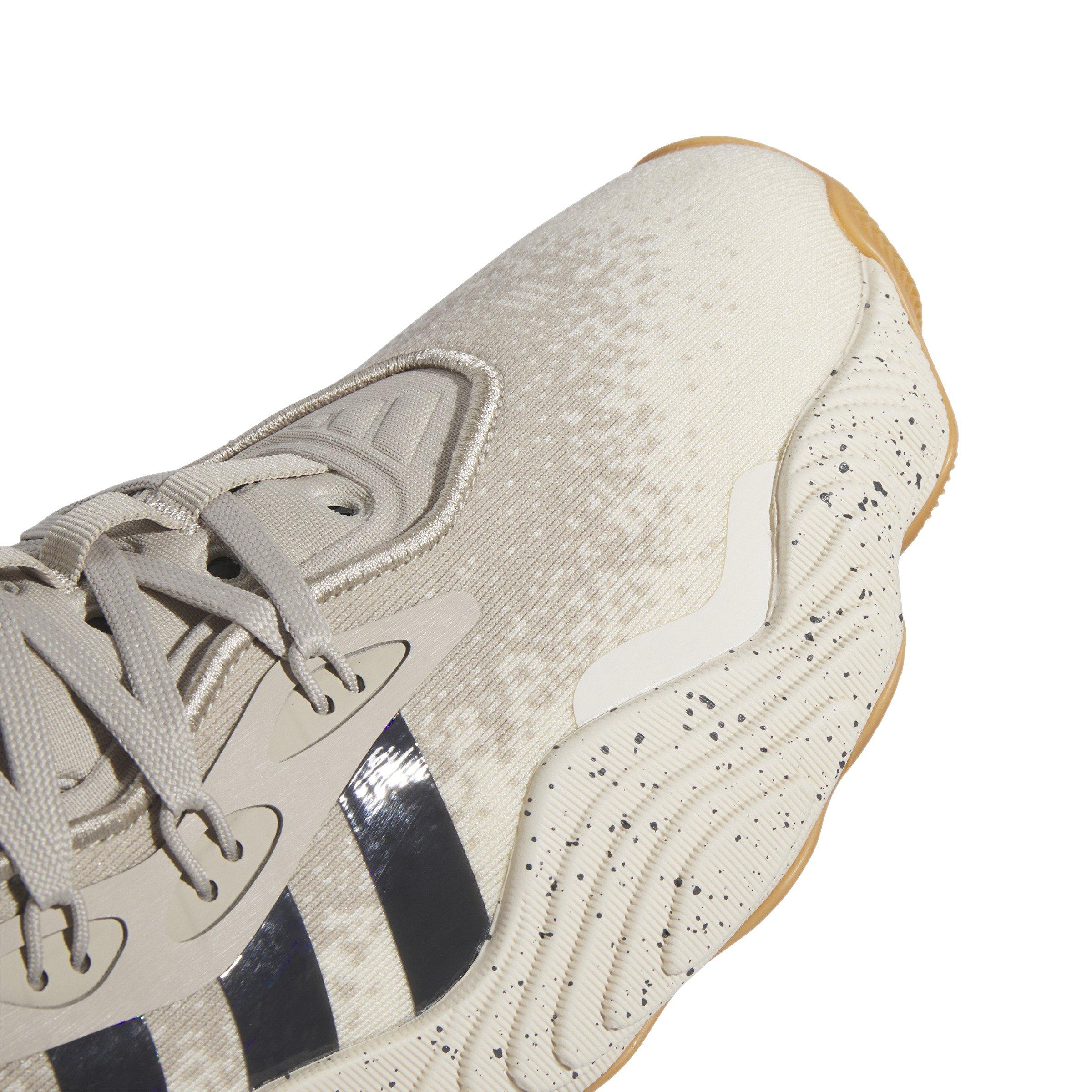 adidas Trae Young 3 "Wonder Beige/Grey Five/Wonder White" Unisex Basketball Shoe - BEIGE/GREY/WHITE Thumbnail View 7