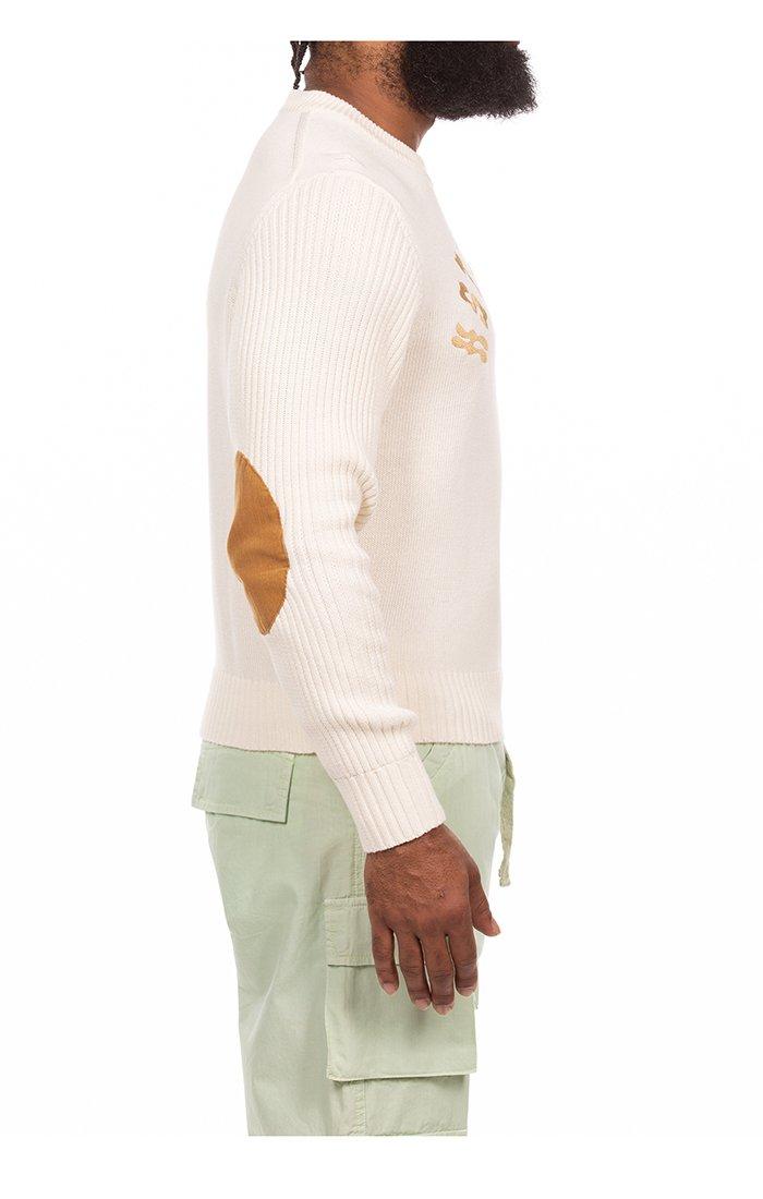 Hustle Gang Men's Demure Sweater - WHITE Thumbnail View 3