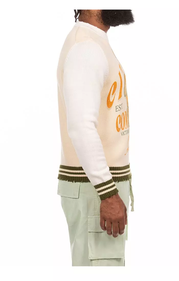 Hustle Gang Men's Citybody Sweater - CREAM