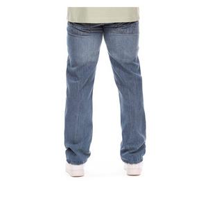 Hustle Gang Men's Walk Down Relaxed Fit Medium Wash Denim Jeans