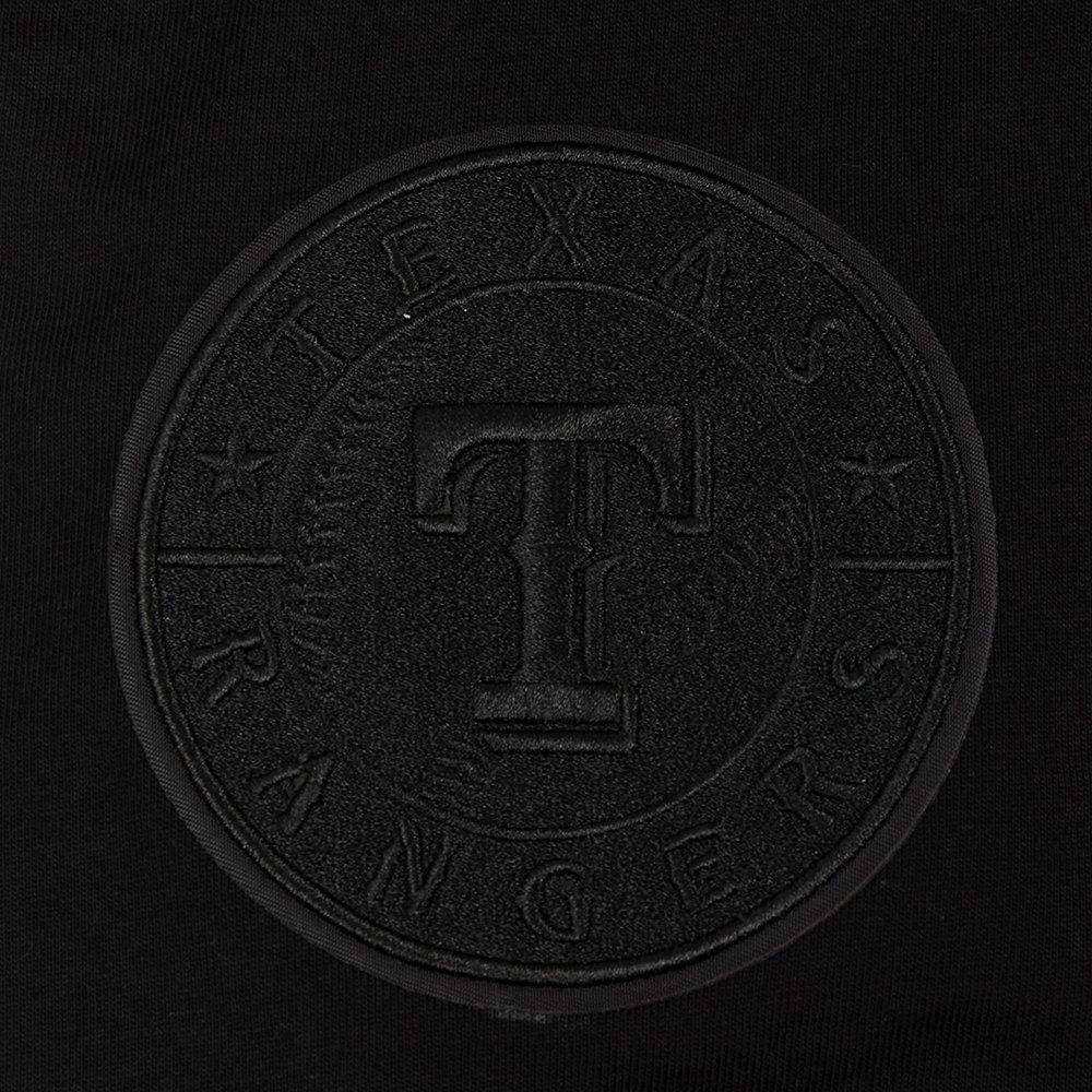 Pro Standard Men's MLB Texas Rangers Neutral Drop Shoulder Tee - Black - BLACK