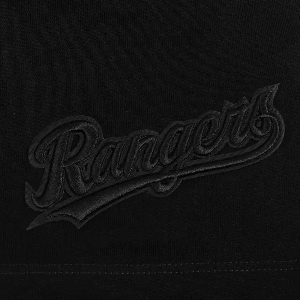 Pro Standard Men's MLB Texas Rangers Neutral Drop Shoulder Tee - Black - BLACK