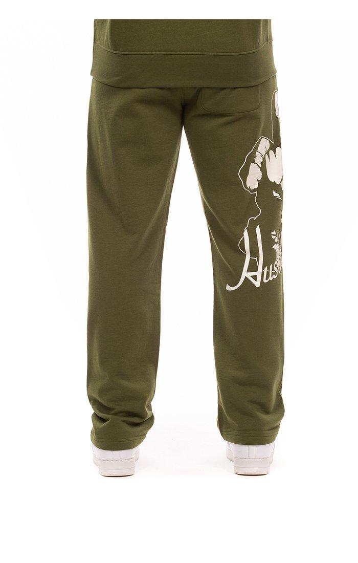 Hustle Gang Men's Step Forward Pants - DK GREEN Thumbnail View 2