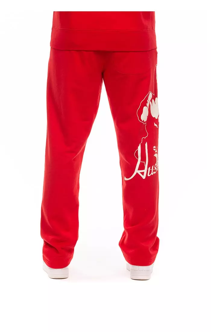 Hustle Gang Men's Step Forward Pants - RED