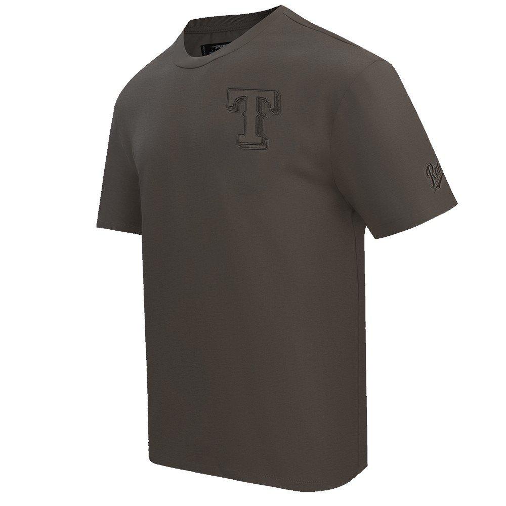 Pro Standard Men's MLB Texas Rangers Neutral Drop Shoulder Tee - Dk Taupe - DK TAUPE