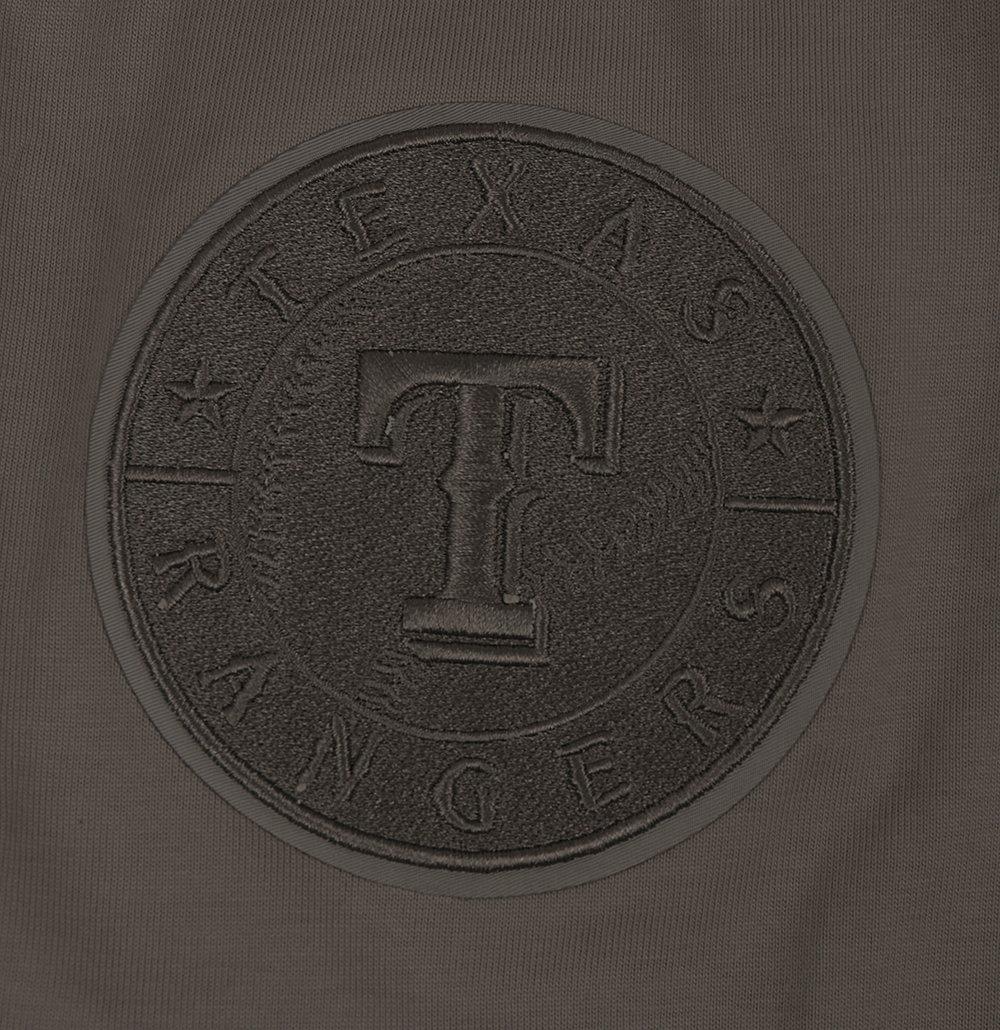 Pro Standard Men's MLB Texas Rangers Neutral Drop Shoulder Tee - Dk Taupe - DK TAUPE