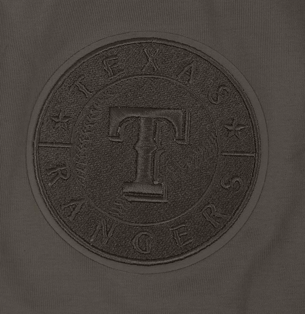 Pro Standard Men's MLB Texas Rangers Neutral Drop Shoulder Tee - Dk Taupe - DK TAUPE