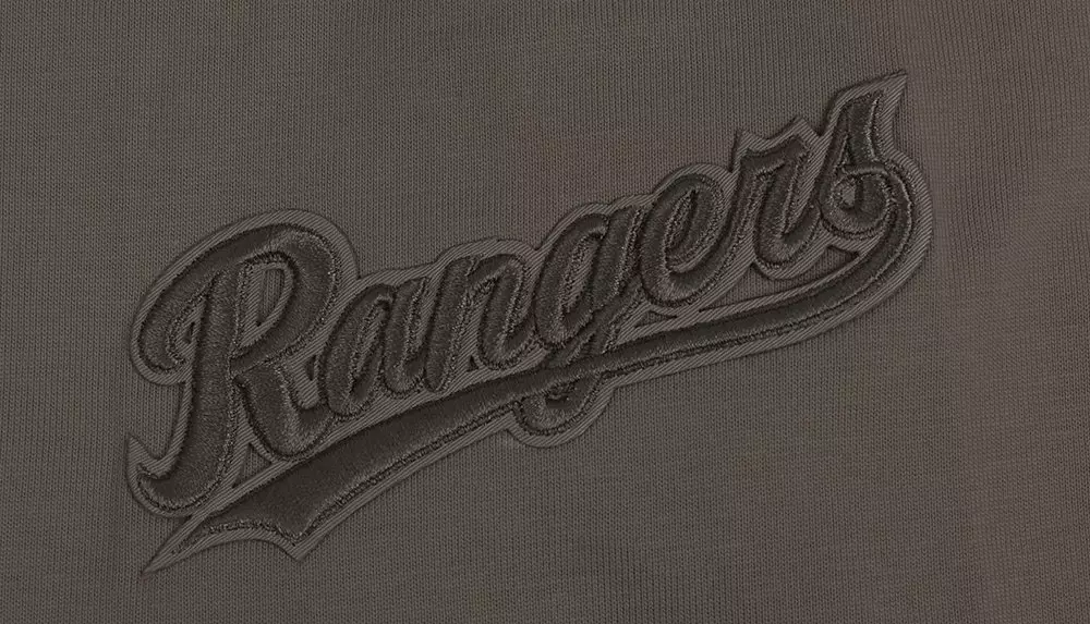 Pro Standard Men's MLB Texas Rangers Neutral Drop Shoulder Tee - Dk Taupe - DK TAUPE